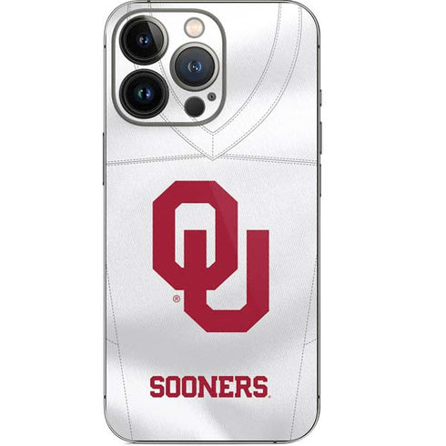 University of Oklahoma White Jersey iPhone 14 Pro Skin
